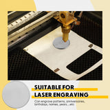 Yinkin 20 Pieces Blank Challenge Coin Threaded Edged 40 mm with Acrylic Protection Box Laser Engravable Pattern for DIY Crafts Engraving Travel Yinkin