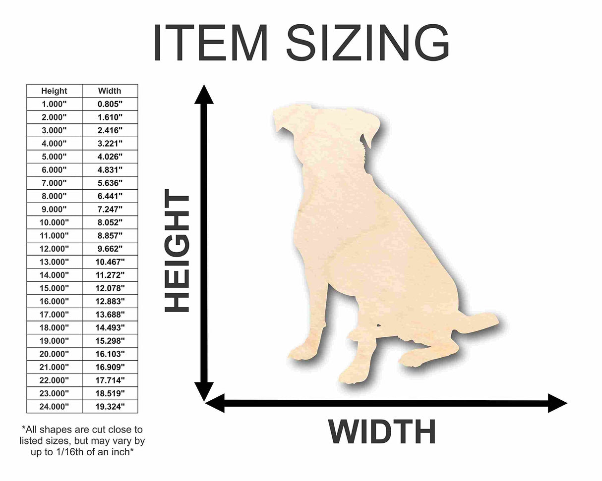 Unfinished Wood Dog Silhouette - Craft- up to 24" DIY 5" / 1/8" 24 Hour Crafts