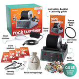 Advanced Professional Rock Tumbler Kit - with Digital 9-Day Polishing Timer & 3 Speed Settings - Turn Rough Rocks into Beautiful Gems : Great Science Dan&Darci