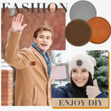 60 Pcs Blank Leatherette Hat Patches Rustic Laser Iron on Sewing Hat Patches with Adhesive Leather Patches for Hats Clothes Repair, 3 x 2 Inches Dunzy