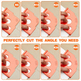 Xuhal 4 Pcs Radius Jig Router Templates 8 Radius Angle Corner Radius Routing Templates Routing Rounded Corners Router Bit Templates Hardness ABS CNC Xuhal