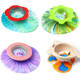 Acrylic Pouring Strainers, Angela&Alex 5 PCS Flow Painting Tools Christmas DIY Kits Drawing Sets Flower Strainers Plastic Silicone Drain Basket Angela&Alex