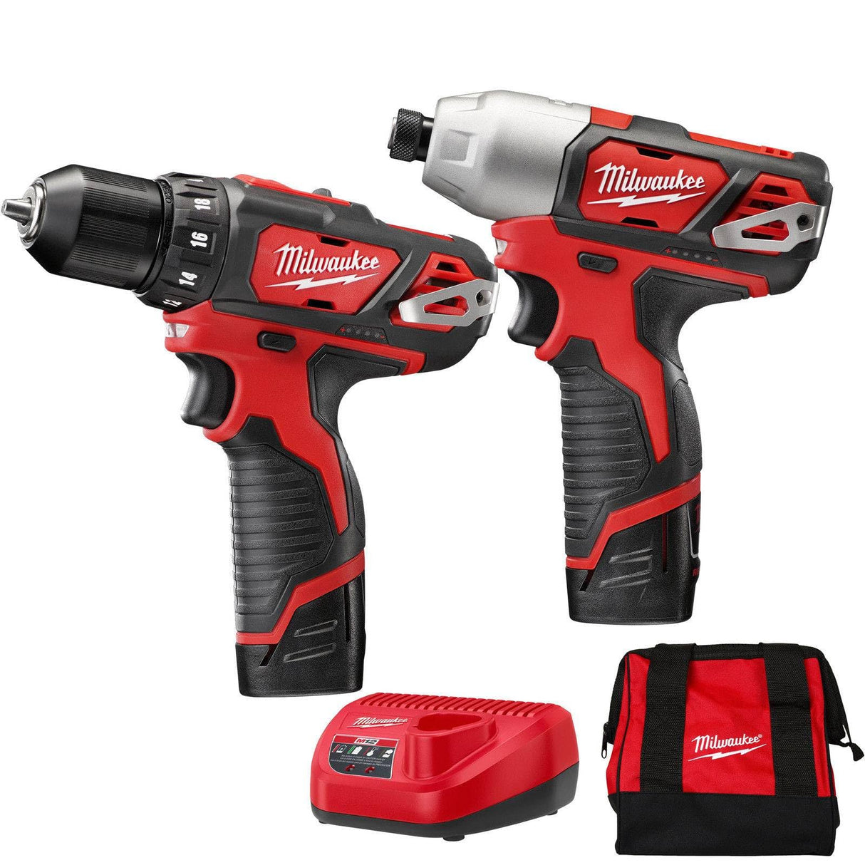 M12 Drill/Impact Combo Kit - MILWAUKEE 2494-22 .Milwaukee