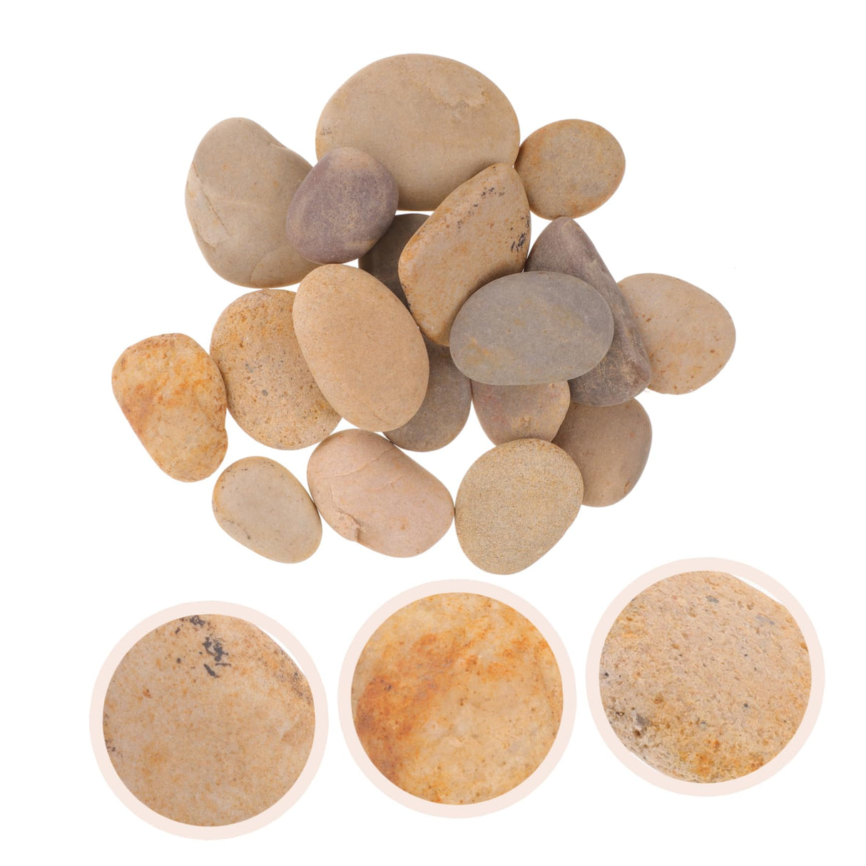 COHEALI 60 Pcs Painted Stone Flower Pot Pebbles Natural River Rocks Smooth Rocks Bundle River Stones Drawing Stones for DIY River Rocks for Painting COHEALI