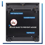 DEVAISE 3 Drawer Mobile File Cabinet Under Desk Office, Fully Assembled Except Casters, Letter/Legal Size, Black DEVAISE