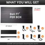 Slatwall Panels 4x8 ft with 15pcs Slat Wall Accessories, Slat Wall Paneling Garage Wall Organizer, PVC Wall Panels Pegboard with Slatwall Hooks, FRAYSCENT