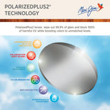 Maui Jim Men's and Women's Hookipa Polarized Rimless Sunglasses, Gloss Black/Neutral Grey, Large Maui Jim