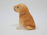 Labrador Retriever Dog Puppy Figurine Miniature Wood Carving Handmade Home Decor Small Animal Garden Statue Pet Selsela
