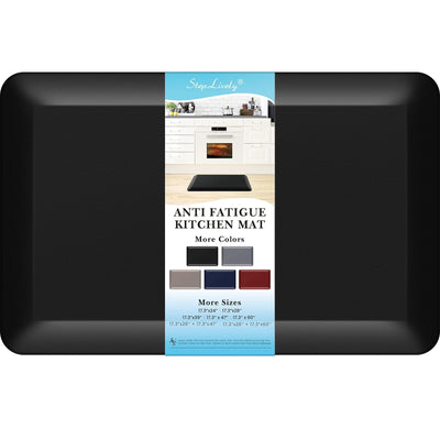 4/5 Inch Thick Kitchen Mat - Cushioned Anti Fatigue Mats for Kitchen Floor - Easy to Clean, Waterproof, Non-Slip Kitchen Rug for Sink, Office,