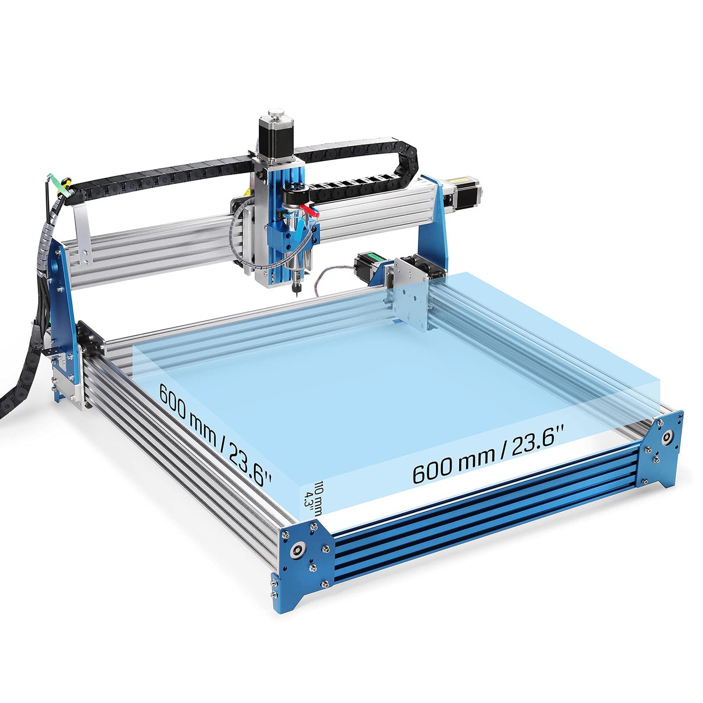 Genmitsu 24” x 24” (600 x 600mm) XY-Axis Extension Upgraded Accessories Kit for CNC Router Machine PROVerXL 4030 V1 - WoodArtSupply