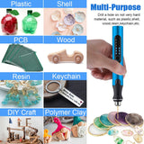 3-Speed Cordless Mini Drill Pen With 8 Small Drill Bits,Rechargeable Electric Hand Drill Pin Vise,Micro Drill Set For Jewelry VQVYBXN