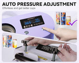 GO2CRAFT Auto Seamless Tumbler Heat Press Machine, Automatic Rotation Advanced Cup Heat Press with Fast & Even Heating, 4 Memory Modes for 11-30oz GO2CRAFT