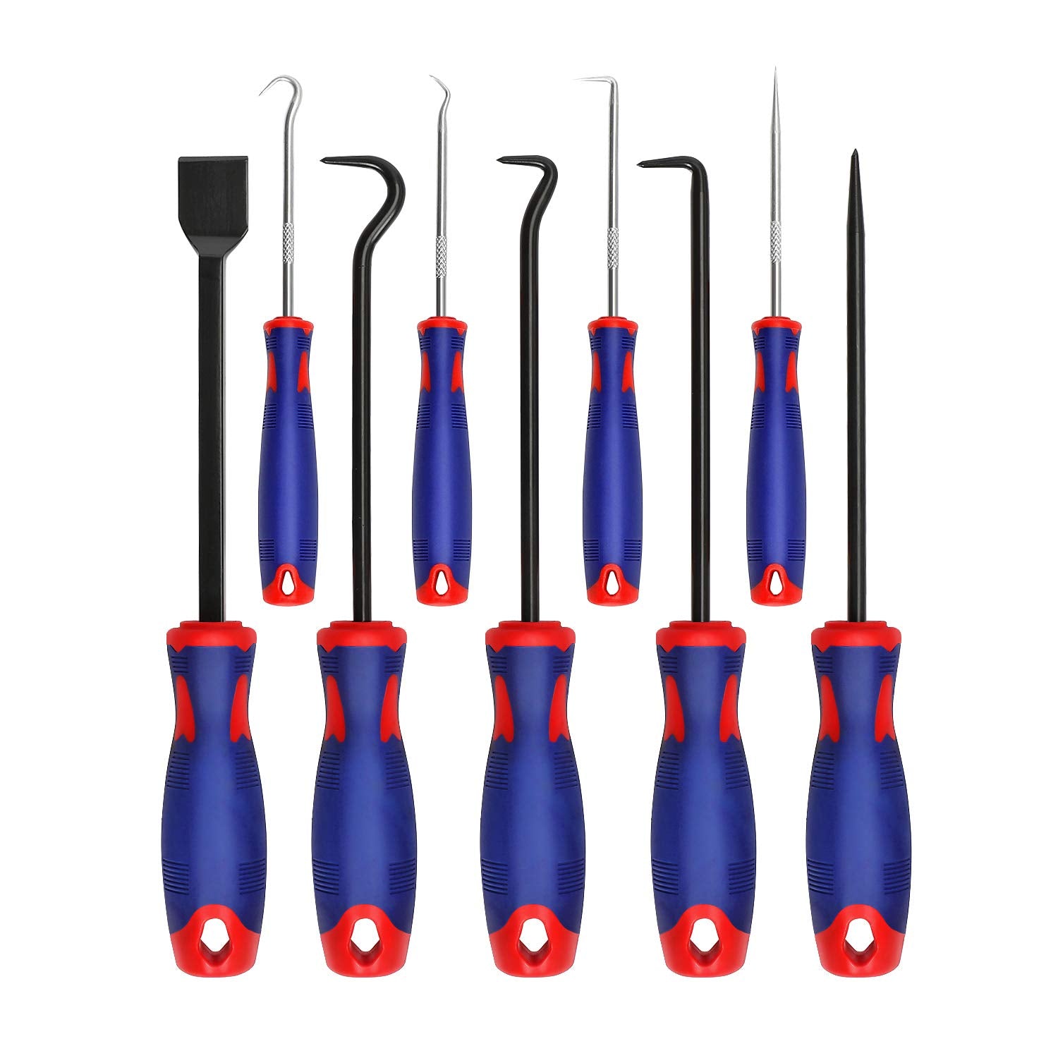 WORKPRO 9Pcs Precision Pick & Hook Set with Scraper, Automotive & Electronic Hand Tools, W000846A WORKPRO