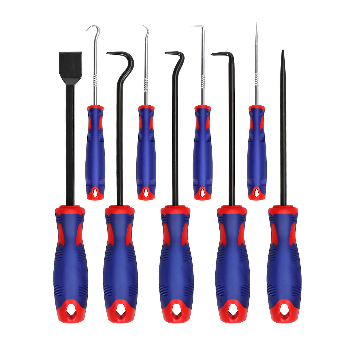 WORKPRO 9Pcs Precision Pick & Hook Set with Scraper, Automotive & Electronic Hand Tools, W000846A WORKPRO