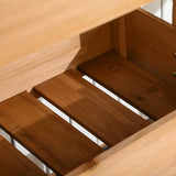 Outsunny Vertical Garden Planter, Wooden 4 Tier Planter Box, Self-Draining with Non-Woven Fabric for Outdoor Flowers, Vegetables and Herbs, Orange Outsunny