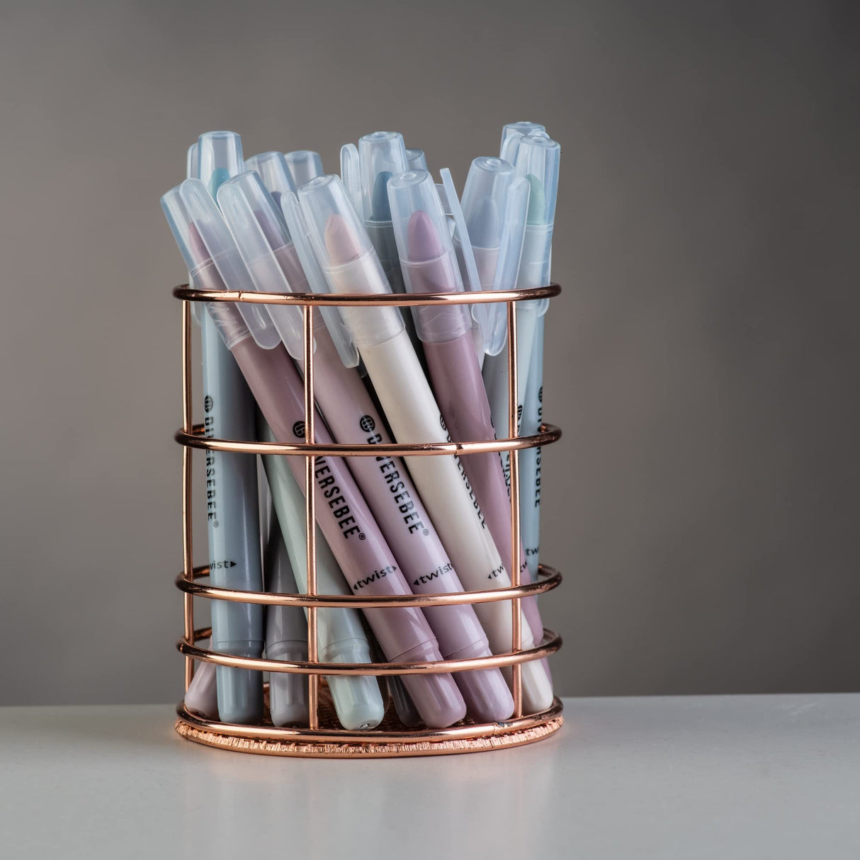 DIVERSEBEE No Bleed Highlighters and Pens, 8 Pack Assorted Gel Highlighters Set, Cute Markers, Journaling School Supplies, Accessories (Dusty) DIVERSEBEE