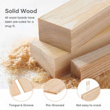 ROYMELO 36x84 inch Sliding Barn Wood Door Slab with 6.6ft Hardware Kit, Requires Simple DIY Assembly ROYMELO