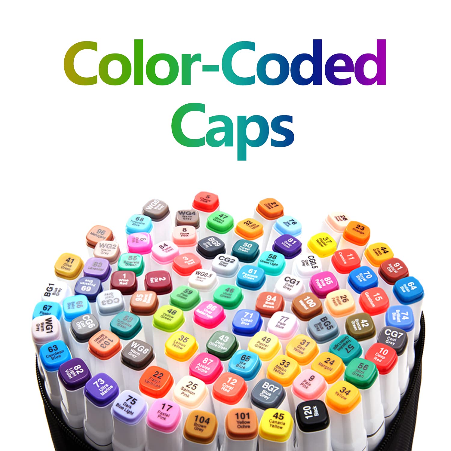 88 Colors Alcohol Markers & 4 Pack Wooden Dinosaur Puzzles VigorFun