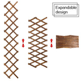 Pack of 2 Wooden Lattice Wall Planter- Extra Thick Expandable Plant Climb Hanging Frame Trellis Plant Support Fence Indoor Air Plant Vertical Rack ANPHSIN