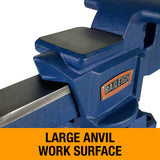 Baileigh Industrial Bench Vise, 6-1/2" Jaw Width, 7" Max Opening (BV-6I) Baileigh