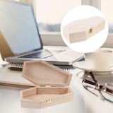 VOSAREA Dresser Decor Wooden Coffin Box Halloween Coffin Ring Box Wood Coffin Shaped Boxes Jewelry Trinket Box Ring Necklace Container Goth Party VOSAREA