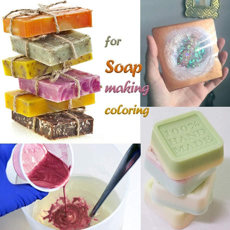 Mica Powder, 30 Color Pigment, Natural Cosmetic Grade Shimmer Mica Powder for Epoxy Resin/Bath Bombs/Candle/Soap/Lip Gloss/Slime.Soap Making Dye (30 NTWJNJY