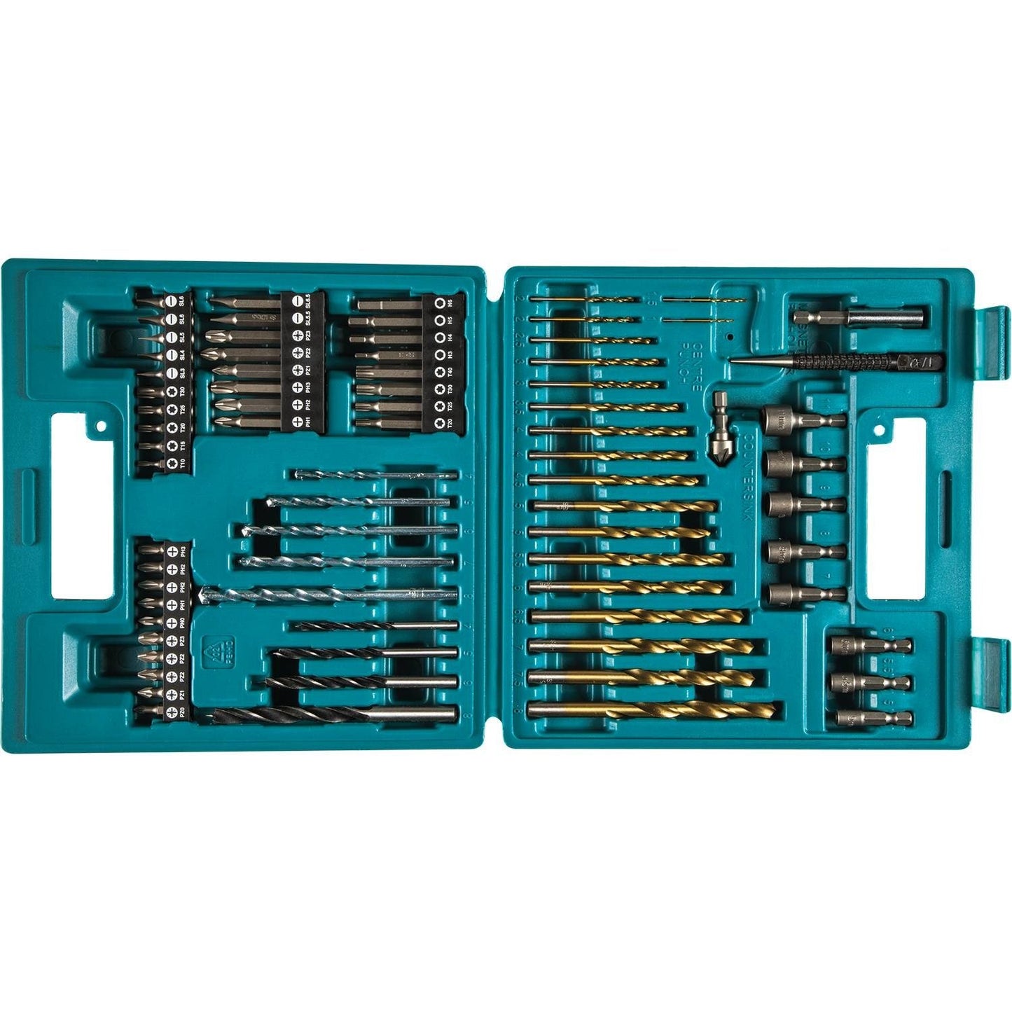 Makita B-49373 75 PC Metric Drill and Screw Bit Set - WoodArtSupply