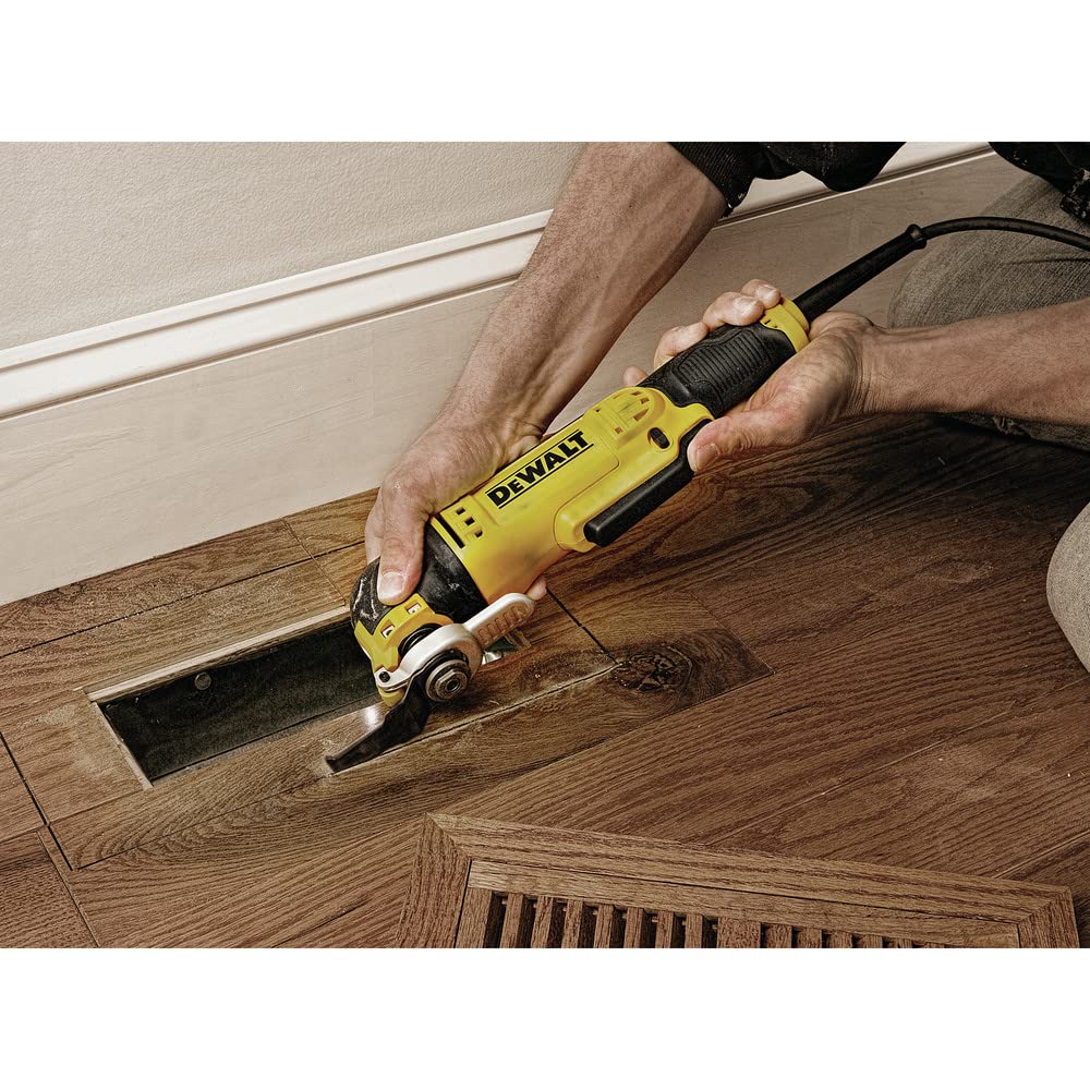 DEWALT Oscillating Tool, 3-Amp, Includes Wood Blades, Sandpaper and Tool Bag, Corded (DWE315K) DEWALT