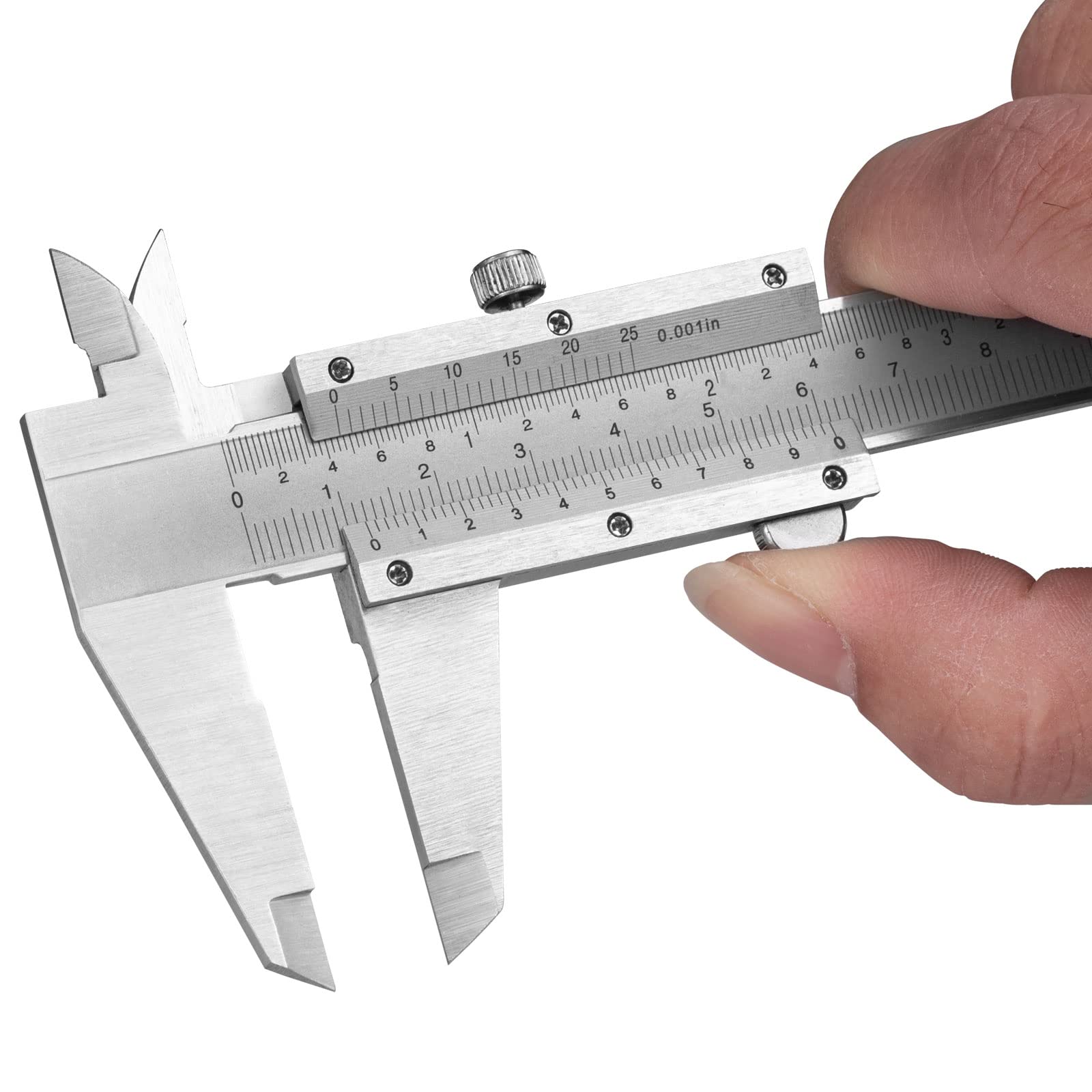 DENASH Stainless Steel Vernier Caliper - 0-50mm/0-1.97" Precision Measuring Tool