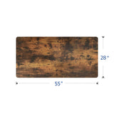 FLEXISPOT 55 x 28 Inches Electric Stand Up Desk Workstation, Whole-Piece Desk Board Home Office Computer Standing Table Height Adjustable Desk (Black FLEXISPOT