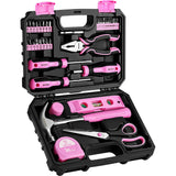 DEKOPRO Tool Set for Women: Pink Tool Set for Home Repair, Womens Tool Kit for All Purpose 42 Piece DEKOPRO