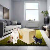 Objoy Outdoor Cat Houses Feral Cat Shelter Wooden Stray Cat Condo Outside Sturdy Waterproof and Insulated with Escape Door (one cat) objoy