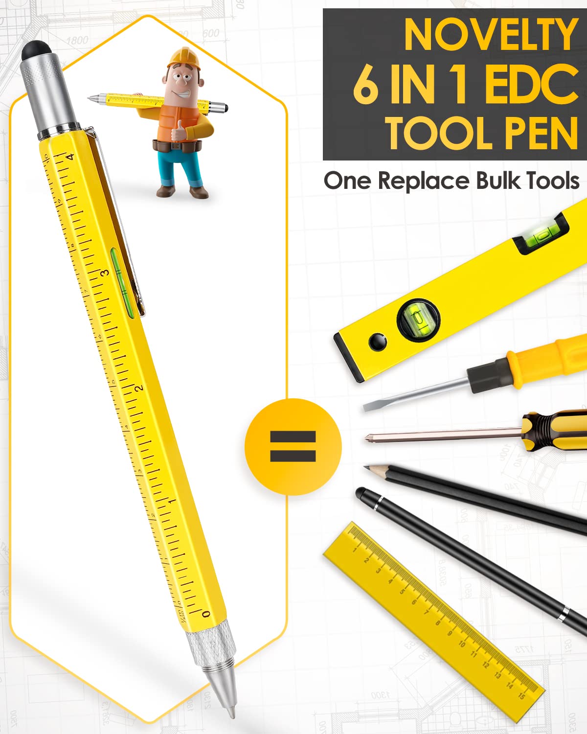 Stocking Stuffers for Men Multitool Pen - Christmas Gifts for Men Women Cool Tools Gadget for Dad Unique Birthday Gifts for Men Who Have Everything HANPURE