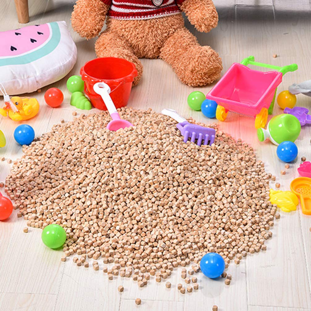 MAGICLULU Wooden Letters Square Wood Dice 50pcs Wooden Blank Six- Sided Dice Unfinished Wooden Blank Dice Wooden Cubes Wooden Square Blocks for DIY MAGICLULU