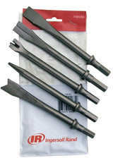 Ingersoll Rand 9500 Chisel Bit Kit for 114GQC Edge Series Air Hammer, 5 Piece Set Includes Tapered Punch, Flat Chisel, Panel Cutter, Sheet Metal Ingersoll Rand