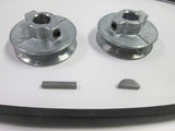 Sears Craftsman 10" Contractor Table Saw V-Belt Kit with 2 1/2" Pulley Set & Keys Or1More