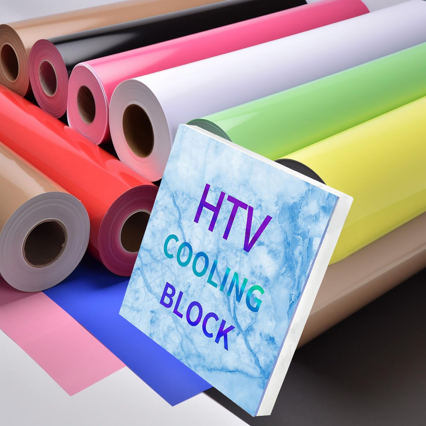 HTV Cooling Block – Fast Cooling Vinyl Craft Tool for Sublimation HTV, DTF Film and Heat Transfer Vinyl Accessories - WoodArtSupply