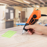 HARDELL 15W Engraver,5 Speed Etching Power Tool Equipped with Soft Rubber Handle and Tungsten Carbide Steel Bits,Mini Multi-Function for HARDELL