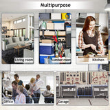 Dkelincs 6 Tier Storage Rack Metal Wire Shelf Unit Height Adjustable NSF Heavy Duty Garage Rack with Wheels 48" x 18" x 82" Commercial Grade Utility Dkeli