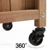 Yaheetech 50" H Raised Garden Bed with Trellis & Wheels Standing Vertical Horticulture Planter Box for Vine Climbing Plants, Flowers, Herbs Brown Yaheetech