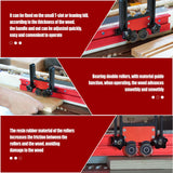 2Pcs Updated Bearing Roller Featherboards Feather Boards for Table Saw Router,Upgrade Your Table Saw with New Versatile Thin Rip Jig and Table Saw dcvbny
