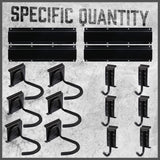 HORUSDY Bike Storage Rack, 6 Bike Racks and 6 Helmets Hooks, Wall Mounted Bike Storage Rack, Max capacity 600lbs HORUSDY