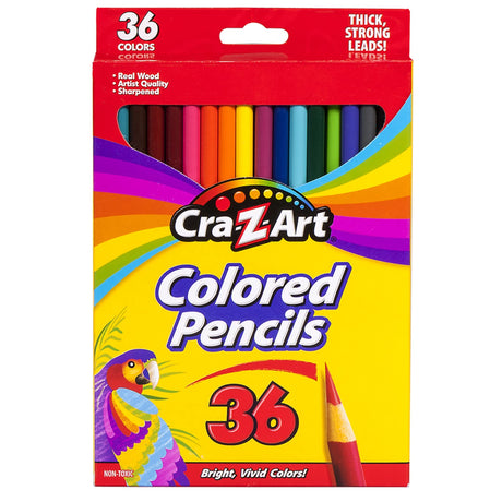 Cra-Z-Art Classic Colored Pencils, 3.3 mm, Assorted Colors, Pack Of 36 Pencils Cra-Z-Art