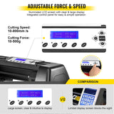 VEVOR Heat Press Machine 15x15 inch 6 in 1 T-Shirt Heat Press and Vinyl Cutter 53 inch Plotter Machine 1350mm PC Only Paper Feed Vinyl Cutter Plotter VEVOR