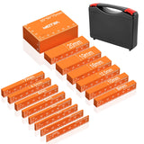 Neitra Metric Setup Blocks Woodworking - 15 PCS Aluminum Height Gauge Blocks Set - Woodworking Measuring Tools Precision Setup Bars for Router Table Neitra