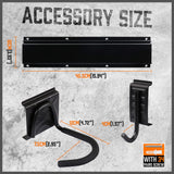 HORUSDY Bike Storage Rack, 6 Bike Racks and 6 Helmets Hooks, Wall Mounted Bike Storage Rack, Max capacity 600lbs HORUSDY