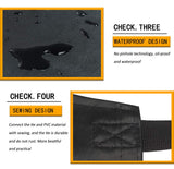 Homsolver Heavy Duty Vinyl Waterproof Apron for Unisex Adult, Ultra Lightweight, Industrial Apron, Black Homsolver