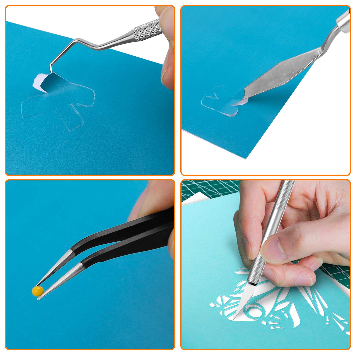 Famomatk 23PCS Weeding Tools for Vinyl, Craft Weeding Tools Set with 12Inch Paper Cutter and Trimmer for Famomatk