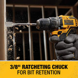 DEWALT XTREME 12V MAX* Cordless Drill / Driver Kit, 3/8-Inch (DCD701F2) DEWALT