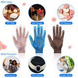 3 Pairs Reusable Safe Silicone Gloves for Resin Casting Projects Waterproof Silicone Gloves Finger Protectors for DIY Crafts Mitten Crystal Epoxy Geyoga